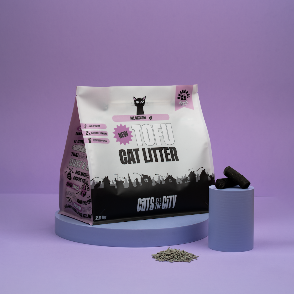 Tofu cat litter charcoal