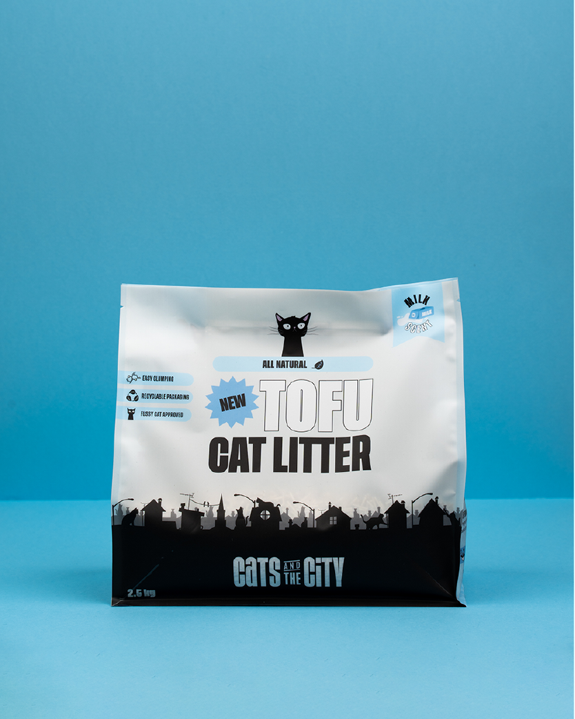 Tofu cat litter milk