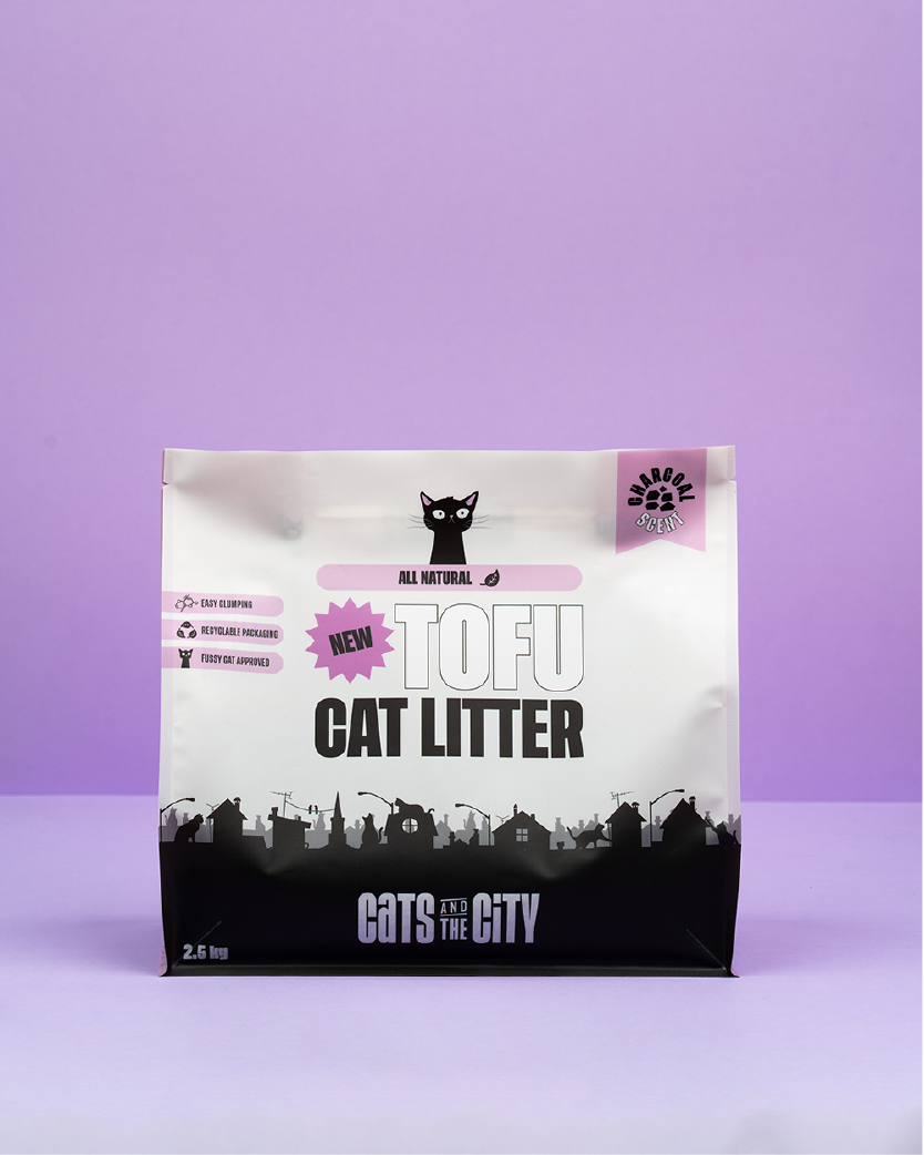 Tofu cat litter charcoal